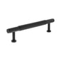 Millhouse Brass Eiffel Knurled T-Bar Cabinet Pull Handle 128mm - Matt Black - Default