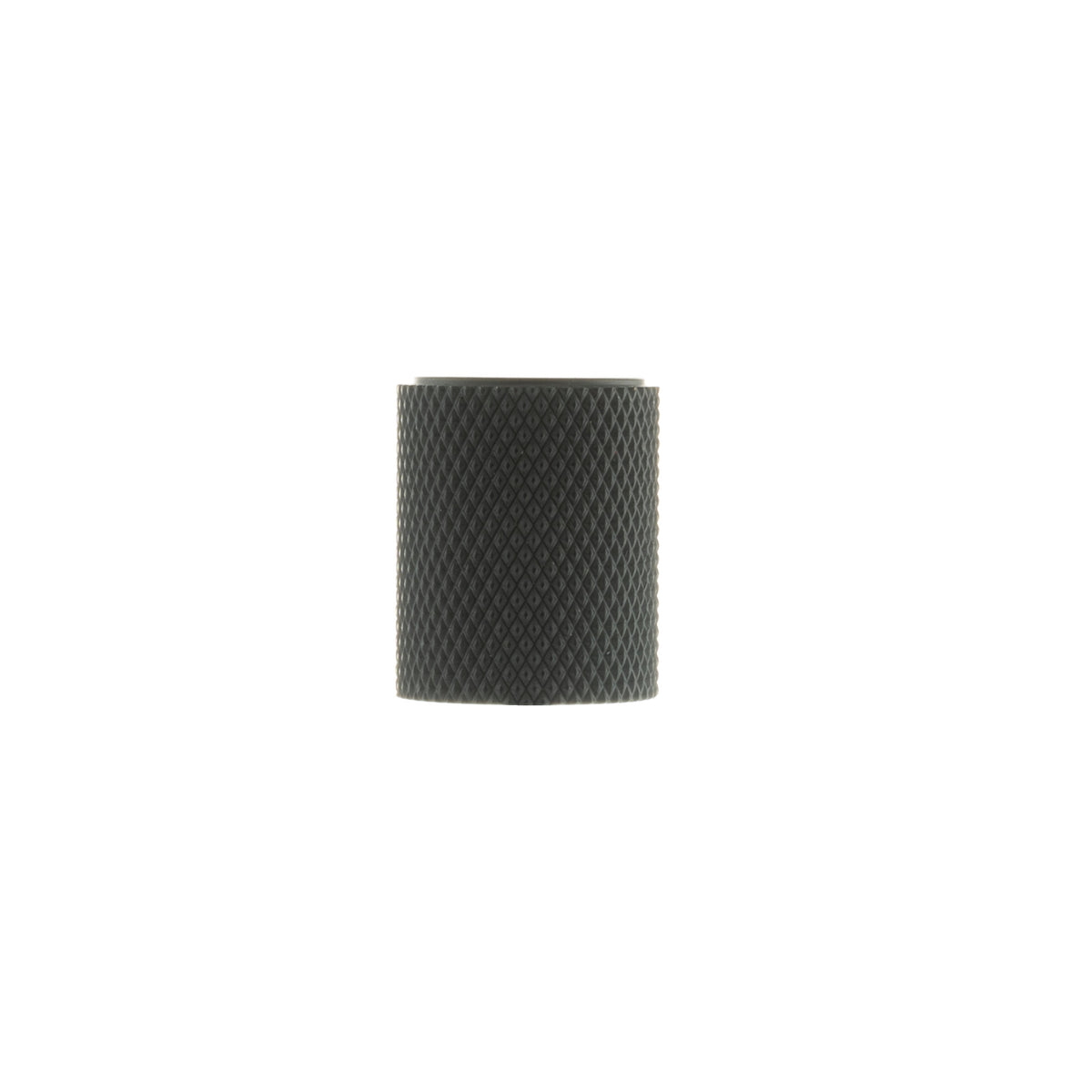 Millhouse Brass Watson Cylinder Knurled Cabinet Knob on Concealed Fix - Matt Black - Default