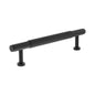 Millhouse Brass Battersea Linear T-Bar Cabinet Pull Handle 128mm - Matt Black - Default
