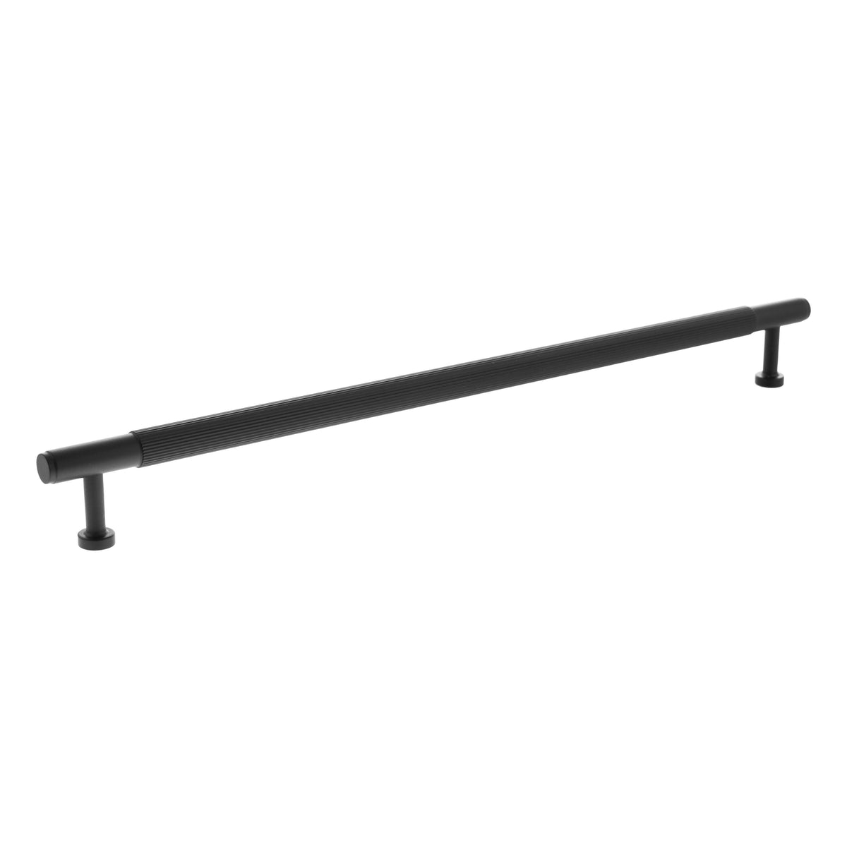 Millhouse Brass Battersea Linear T-Bar Cabinet Pull Handle 320mm - Matt Black - Default