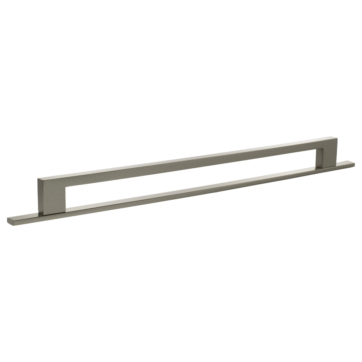Millhouse Brass Empire Slim Cabinet Pull Handle on Backplate 320mm - Satin Nickel - Default