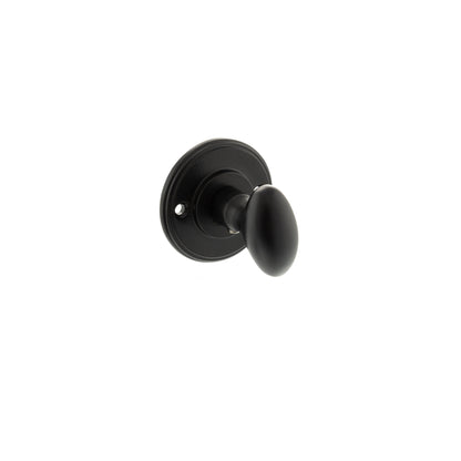 Millhouse Brass Solid Brass Oval WC Turn and Release - Matt Black - Default