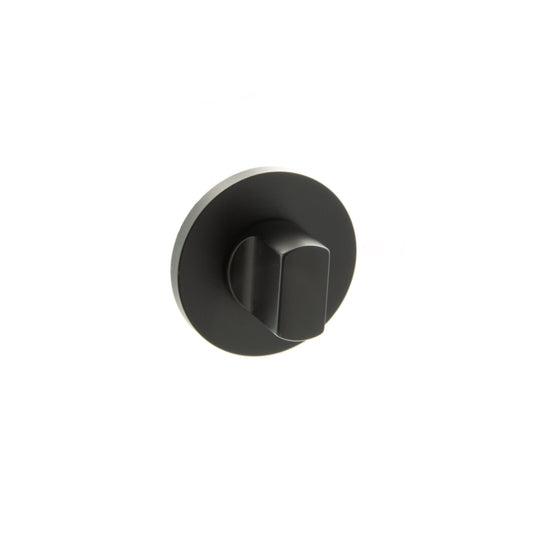 Millhouse Brass WC Turn and Release on 5mm Slimline Round Rose - Matt Black - Default