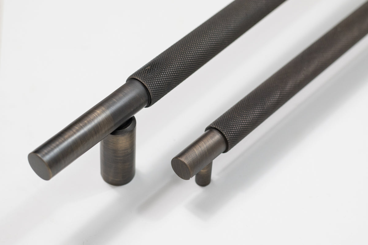Millhouse Brass Knurled Cabinet Pull Handle - additional image
