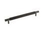 Millhouse Brass Knurled Cabinet Pull Handle - Urban Bronze - 225mm CTC x 20mm