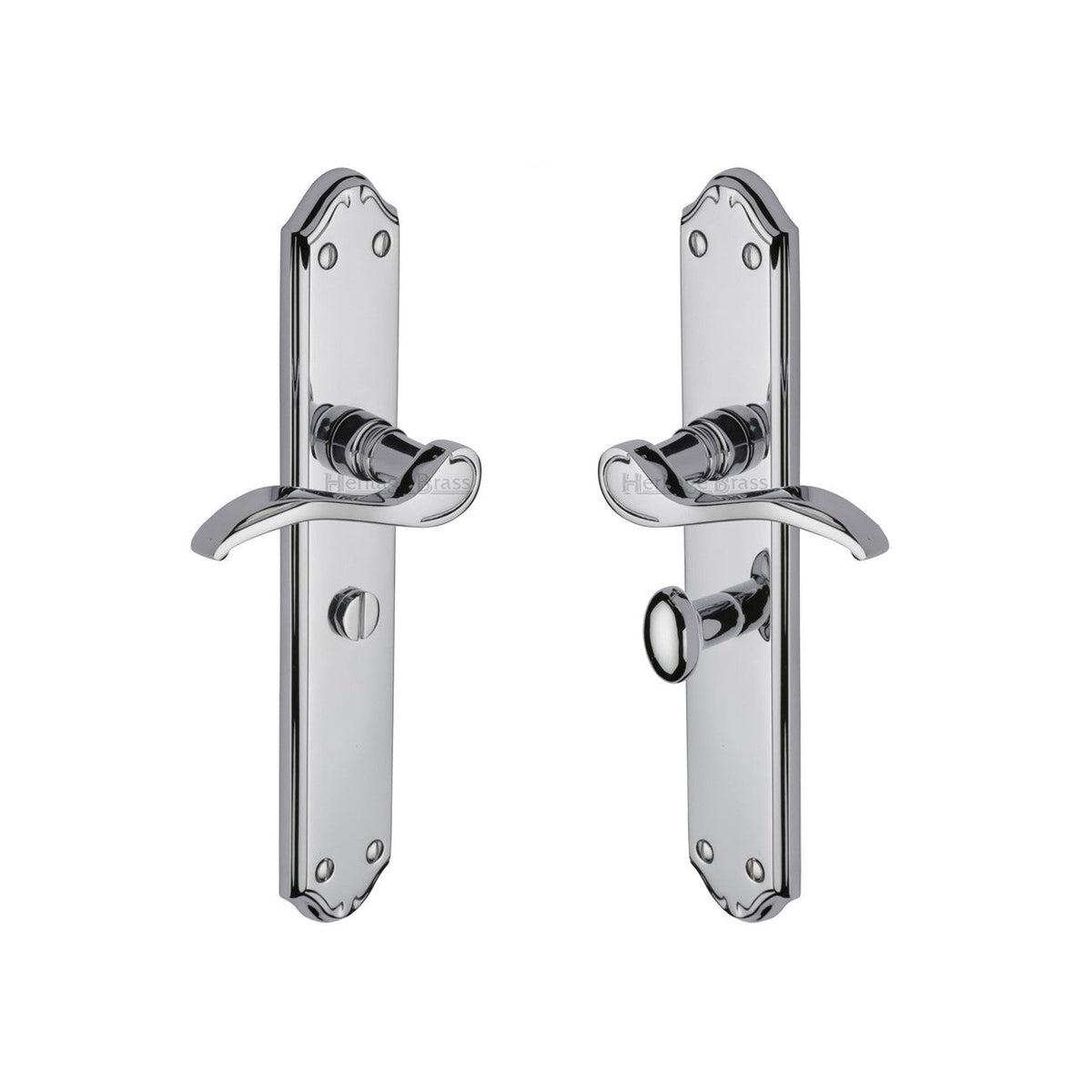 Verona Door Handle on Plate by M Marcus - Heritage Brass