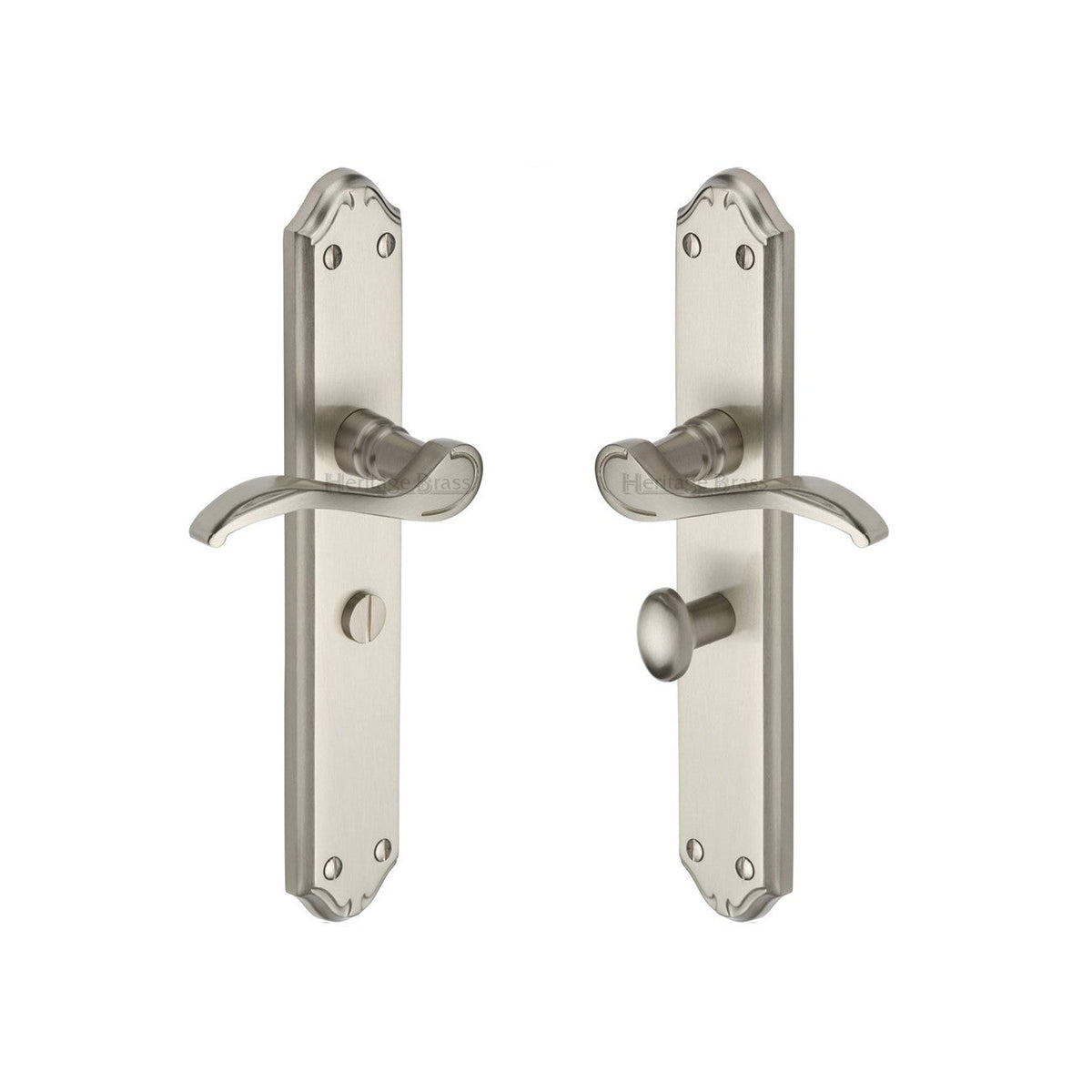 Verona Door Handle on Plate by M Marcus - Heritage Brass