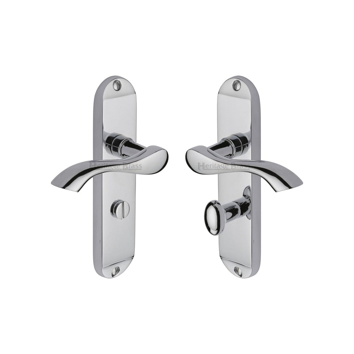Algarve Door Handle on Plate by M Marcus - Heritage Brass