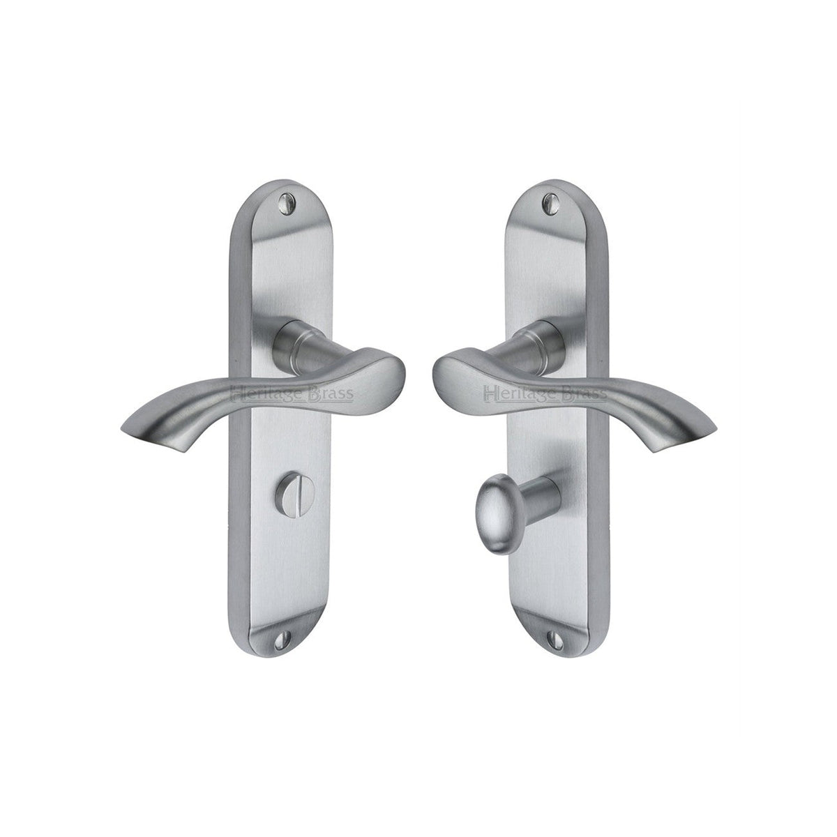 Algarve Door Handle on Plate by M Marcus - Heritage Brass