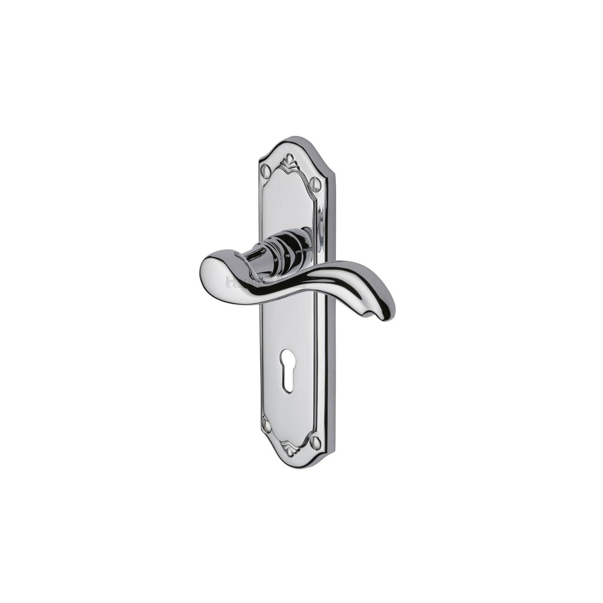 Lisboa Door Handle on Plate by M Marcus - Heritage Brass