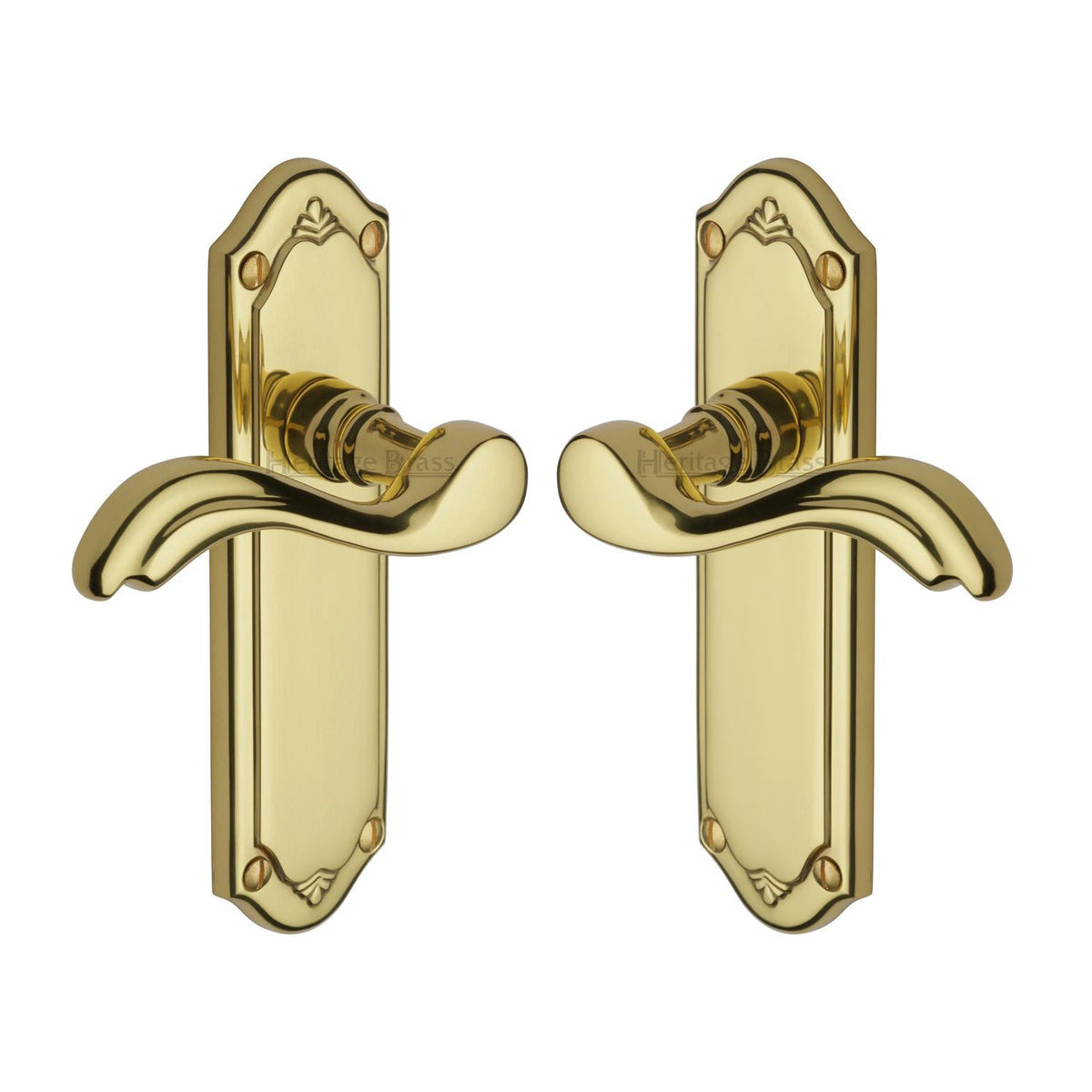 Lisboa Door Handle on Plate by M Marcus - Heritage Brass
