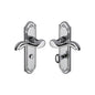 Lisboa Door Handle on Plate by M Marcus - Heritage Brass