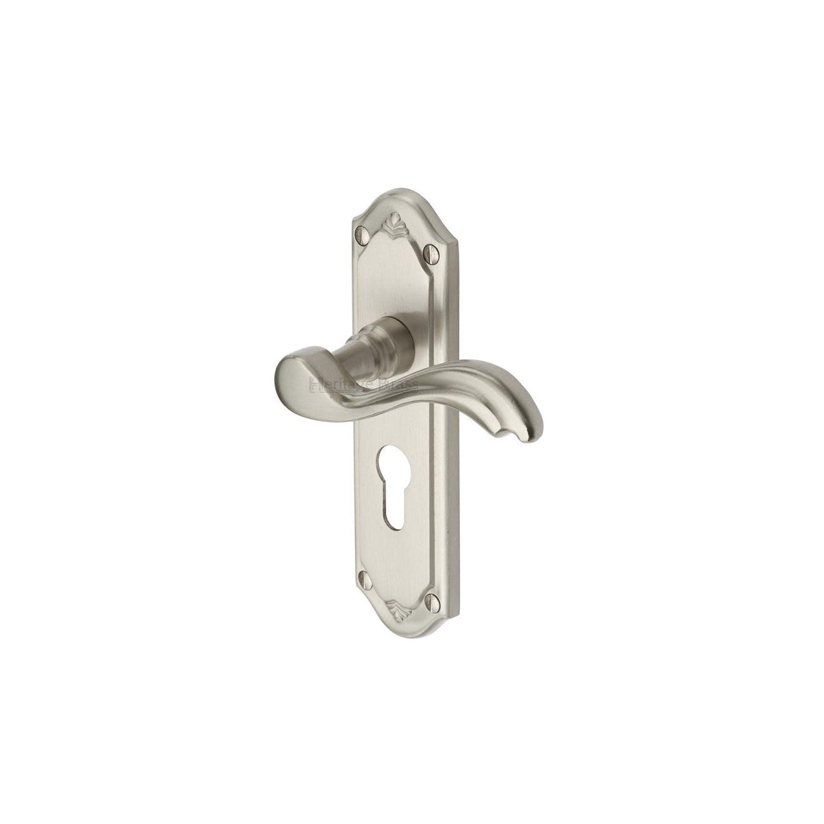 Lisboa Door Handle on Plate by M Marcus - Heritage Brass