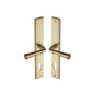 Colonial LH Door Handle on Plate by M Marcus - Heritage Brass