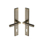 Bauhaus LH Door Handle on Plate by M Marcus - Heritage Brass