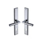 Bauhaus LH Door Handle on Plate by M Marcus - Heritage Brass