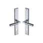 Bauhaus LH Door Handle on Plate by M Marcus - Heritage Brass