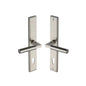 Bauhaus LH Door Handle on Plate by M Marcus - Heritage Brass