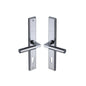 Bauhaus RH Door Handle on Plate by M Marcus - Heritage Brass
