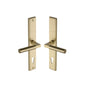 Bauhaus RH Door Handle on Plate by M Marcus - Heritage Brass