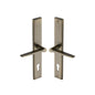 Gio LH Door Handle on Plate by M Marcus - Heritage Brass