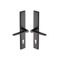 Gio LH Door Handle on Plate by M Marcus - Heritage Brass