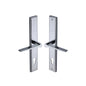 Gio LH Door Handle on Plate by M Marcus - Heritage Brass