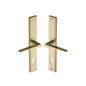Gio LH Door Handle on Plate by M Marcus - Heritage Brass
