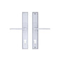 Gio LH Door Handle on Plate by M Marcus - Heritage Brass