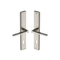 Gio LH Door Handle on Plate by M Marcus - Heritage Brass