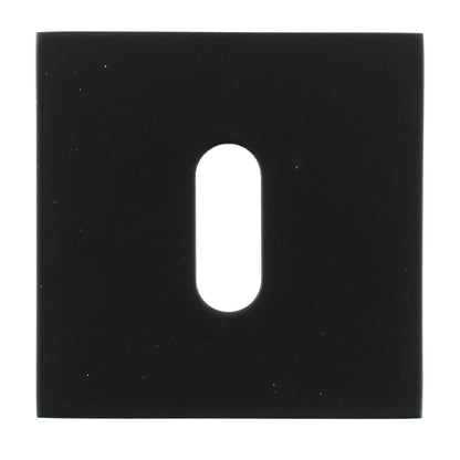 Oro&Oro Key Escutcheons on Square Rose - Matt Black - Default