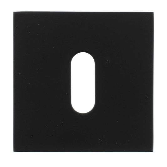 Oro&Oro Key Escutcheons on Square Rose - Matt Black - Default