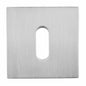 Oro&Oro Key Escutcheons on Square Rose - Satin Chrome - Default