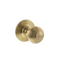 Old English Ripon Solid Brass Reeded Mortice Knob on Concealed Fix Rose - Raw Brass - Default
