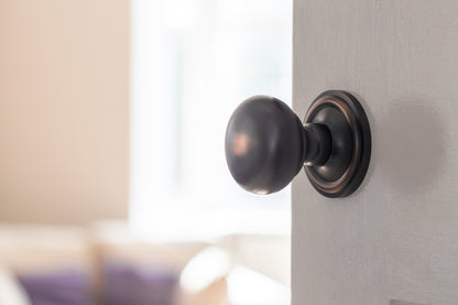 Old English Harrogate Solid Brass Mushroom Mortice Knob on Concealed Fix Rose - additional image
