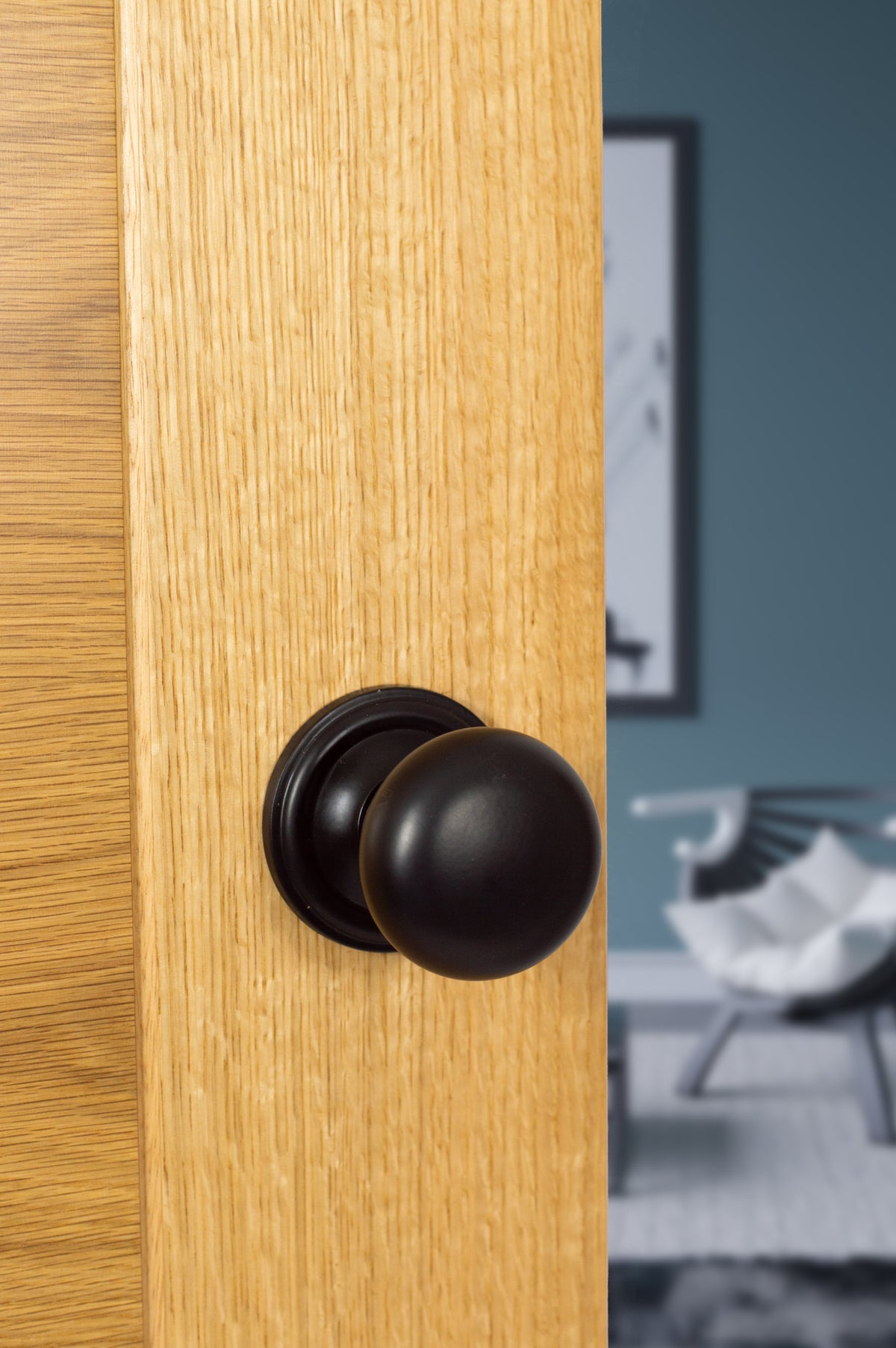 Old English Harrogate Solid Brass Mushroom Mortice Knob on Concealed Fix Rose - additional image
