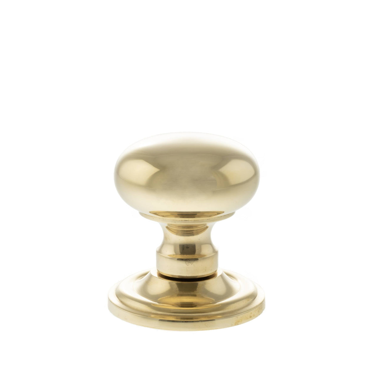 Old English Harrogate Solid Brass Mushroom Mortice Knob on Concealed Fix Rose - additional image