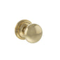 Old English Harrogate Solid Brass Mushroom Mortice Knob on Concealed Fix Rose - Raw Brass - Default