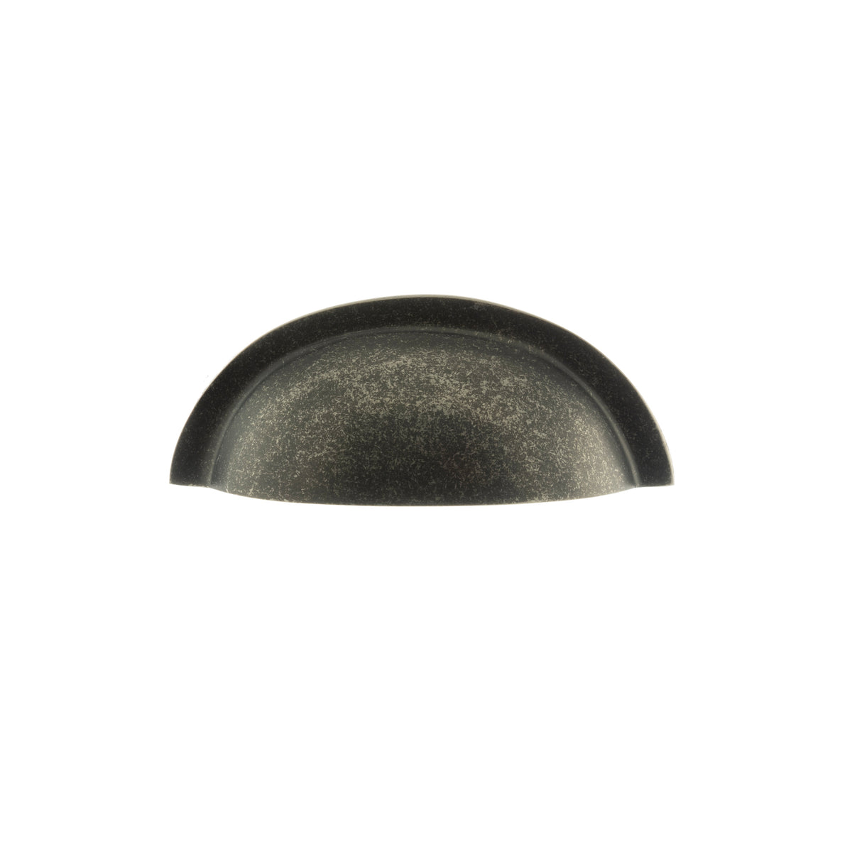 Old English Winchester Solid Brass Cabinet Cup Pull on Concealed Fix - Distressed Silver - Default