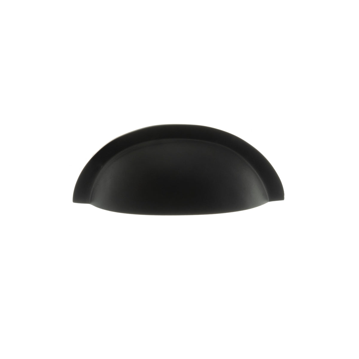 Old English Winchester Solid Brass Cabinet Cup Pull on Concealed Fix - Matt Black - Default