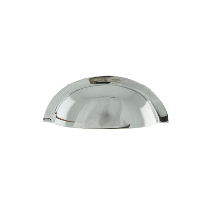 Old English Winchester Solid Brass Cabinet Cup Pull on Concealed Fix - Polished Chrome - Default