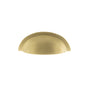 Old English Winchester Solid Brass Cabinet Cup Pull on Concealed Fix - Satin Brass - Default