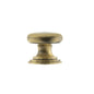 Old English Lincoln Solid Brass Victorian Cabinet Knob 32mm on Concealed Fix - Antique Brass - 32mm