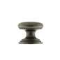 Old English Lincoln Solid Brass Victorian Cabinet Knob 32mm on Concealed Fix - Distressed Silver - 32mm