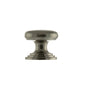 Old English Lincoln Solid Brass Victorian Cabinet Knob 32mm on Concealed Fix - Satin Nickel - 32mm