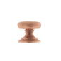 Old English Lincoln Solid Brass Victorian Cabinet Knob 32mm on Concealed Fix - Urban Satin Copper - 32mm