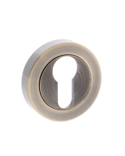 Old English Euro Escutcheons - Antique Brass - Default