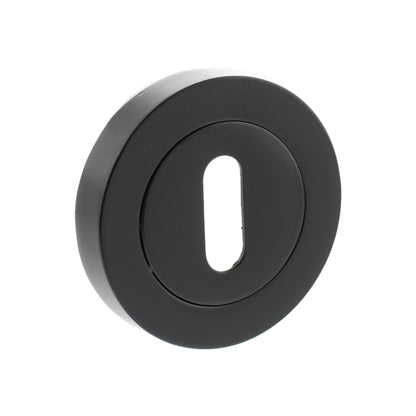 Old English Key Escutcheons - Matt Black - Default