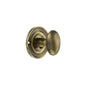 Old English Solid Brass Oval WC Turn and Release - Antique Brass - Default