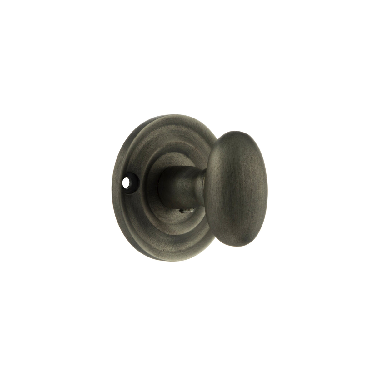 Old English Solid Brass Oval WC Turn and Release - Matt Gun Metal - Default